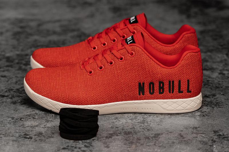 Men's Nobull Red Heather Trainers Red | SG F2417D